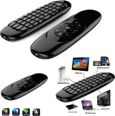 Telecomando-Air-Mouse-C-120-Wireless-2,4-Ghz-Mini-Tastiera-Movimento-Android-Pc