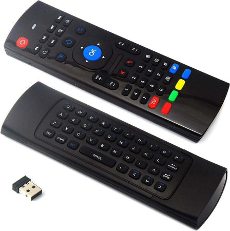 TELECOMANDO CON TASTIERA WIRELESS AIR MOUSE MOVIMENTO ANDROID BOX PC DONGLE USB Elettronica/Home Cinema TV e video/Accessori/Telecomandi Zencoccostore - Formia, Commerciovirtuoso.it