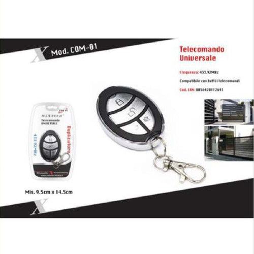 Telecomando Duplicatore Universale Cancello 433.92mhz Cancelli Maxtech Com-01 Elettronica e telefonia > Fotografia e video > Telecomandi Universali Trade Shop italia - Napoli, Commerciovirtuoso.it