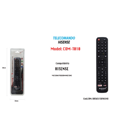 Telecomando Hisense Ricambi Senza Programmazione Lcd Led Serietv Youtube Comt010