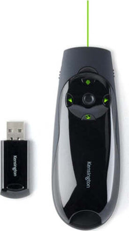 Telecomando Presenter Expert con puntatore laser verde - Kensington Cancelleria e prodotti per ufficio/Elettronica per ufficio/Accessori/Puntatori per presentazioni Eurocartuccia - Pavullo, Commerciovirtuoso.it