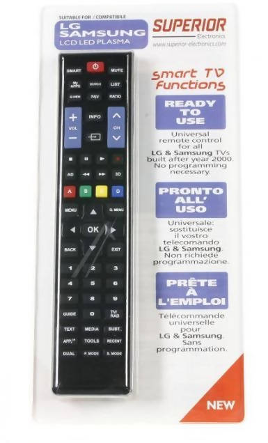 Telecomando Smart Tv Compatibile Tv Samsung Ed Lg Dal 2000 Telecomando Smart Pronto All'uso