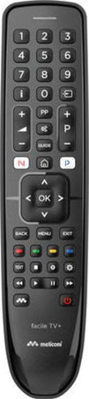 Telecomando-tv-Meliconi-806079-GUMBODY-Facile-TV+-Black