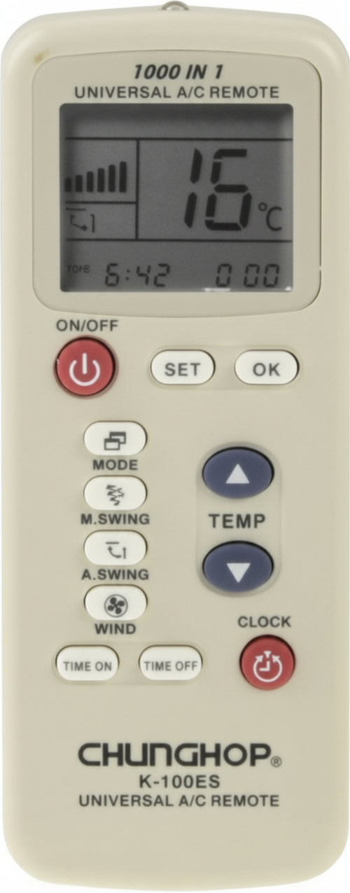 Telecomando univarsale condizionatori (K-100ES) Chunghop Universal A/C Remote Co Fai da te/Prodotti per la costruzione/Riscaldamento e raffreddamento/Sistemi mobili di climatizzazione/Accessori e parti/Accessori e parti per condizionatori/Telecomandi Trade Shop italia - Napoli, Commerciovirtuoso.it