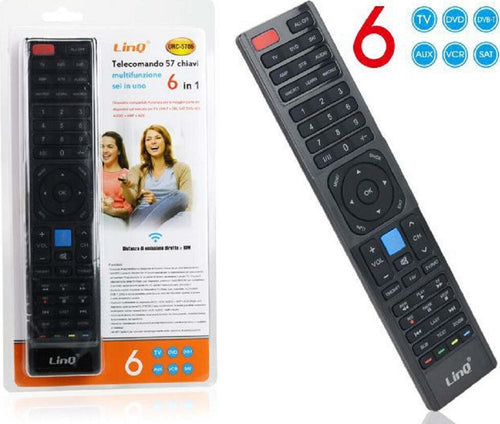 Telecomando Universale 6 In 1 Programmabile Urc-5706 Per Tv Lcd Led Multifunzione Elettronica/Home Cinema TV e video/Accessori/Telecomandi Trade Shop italia - Napoli, Commerciovirtuoso.it