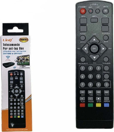Telecomando Universale Per Decoder Tv Digitale Set-top Box Dh1692 Dh1661 Yk9261 Elettronica/Home Cinema TV e video/Accessori/Telecomandi Trade Shop italia - Napoli, Commerciovirtuoso.it