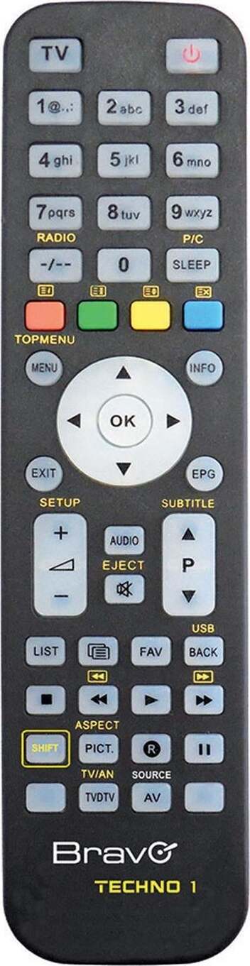 Telecomando universale per tv televisore ddt vcr dvd compatibile decoder