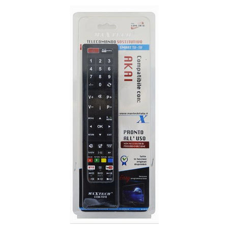 Telecomando Universale Sostitutivo Compatibile Con Tv Akai Pronto Uso Com-t018