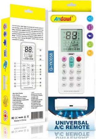 Telecomando Universale Sostitutivo Condizionatore D'aria Climatizzatore Q-yk1058 Fai da te/Prodotti per la costruzione/Riscaldamento e raffreddamento/Sistemi mobili di climatizzazione/Accessori e parti/Accessori e parti per condizionatori/Telecomandi Trade Shop italia - Napoli, Commerciovirtuoso.it
