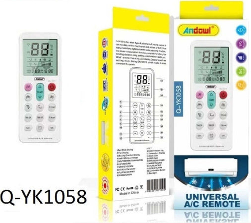 Telecomando Universale Sostitutivo Condizionatore D'aria Climatizzatore Q-yk1058 Fai da te/Prodotti per la costruzione/Riscaldamento e raffreddamento/Sistemi mobili di climatizzazione/Accessori e parti/Accessori e parti per condizionatori/Telecomandi Trade Shop italia - Napoli, Commerciovirtuoso.it