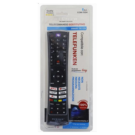 Telecomando Universale Sostitutivo Tv Telefunken Facile Da Programmare Cm-t024