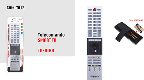 Telecomando Universale Tv Compatibile Toshiba Smart Tv Lcd Led Netflix Com-t013 Elettronica e telefonia > Fotografia e video > Telecomandi Universali Trade Shop italia - Napoli, Commerciovirtuoso.it