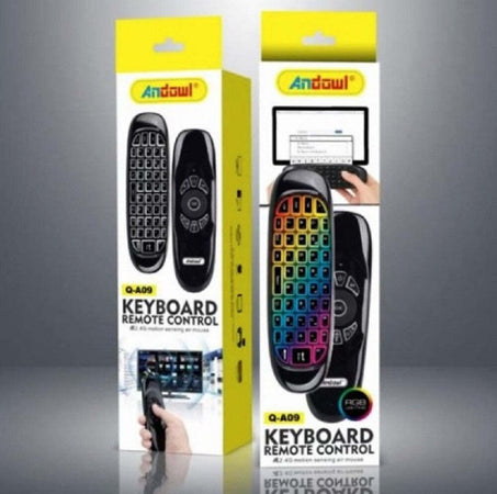 Telecomando Wireless Ricaricabile Tastiera Remota Air Mouse Rgb Q-a09 Smart Tv Box Elettronica/Informatica/Accessori/Tastiere Mouse e periferiche di input/Set tastiera e Mouse Trade Shop italia - Napoli, Commerciovirtuoso.it