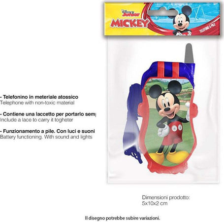 Telefono A Pile Topolino Michey Mouse Gioco Giocattolo Bambini Con Luci E Suoni Giochi e giocattoli/Giochi d'imitazione e accessori di travestimento/Telefoni e cellulari Trade Shop italia - Napoli, Commerciovirtuoso.it
