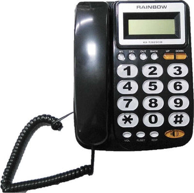 TELEFONO CON TASTI GRANDI VIVACE DISPLAY LCD EXTRA LARGE RAINBOW T2025CID NERO  Trade Shop italia - Napoli, Commerciovirtuoso.it
