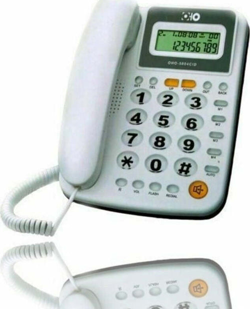 Telefono Fisso 5004 Tasti Grandi Schermo Illuminato 50 Numeri Memoria Vivavoce Elettronica e telefonia > Telefonia Fissa e Mobile > Telefoni Fissi Trade Shop italia - Napoli, Commerciovirtuoso.it