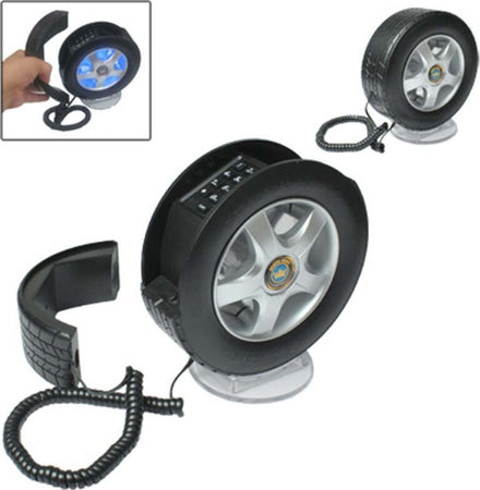 TELEFONO FISSO A FORMA DI RUOTA AUTO PNEUMATICO PER CASA DA SCRIVANIA WHELL  Trade Shop italia - Napoli, Commerciovirtuoso.it