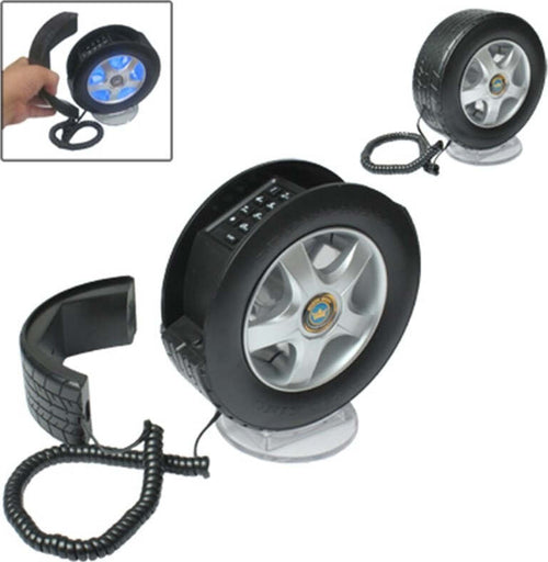 TELEFONO FISSO A FORMA DI RUOTA AUTO PNEUMATICO PER CASA DA SCRIVANIA WHELL  Trade Shop italia - Napoli, Commerciovirtuoso.it