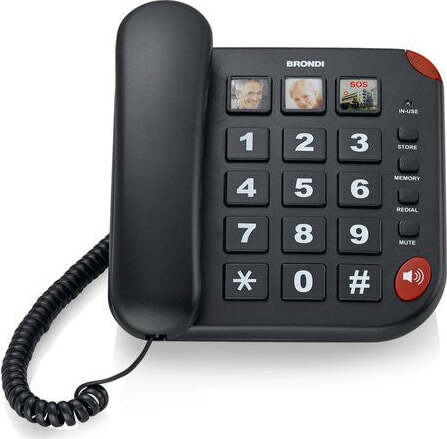 Telefono-fisso-Brondi-BRAVO-15-Nero