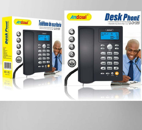 Telefono Fisso Con Cavo Da Scrivania Funzione Di Richiamata Ufficio Casa Q-dh389 Elettronica/Telefonia fissa e accessori/Telefoni analogici Trade Shop italia - Napoli, Commerciovirtuoso.it