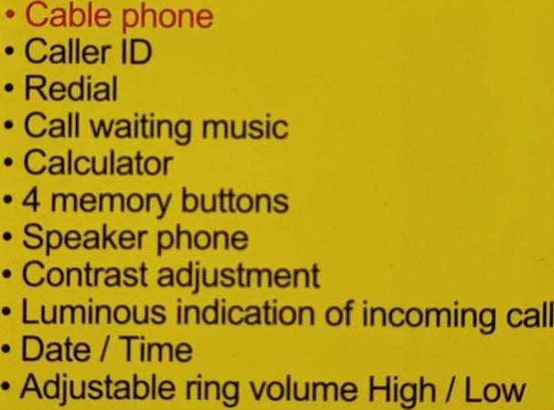 Telefono Fisso Con Cavo Da Scrivania Funzione Di Richiamata Ufficio Casa Q-dh389 Elettronica/Telefonia fissa e accessori/Telefoni analogici Trade Shop italia - Napoli, Commerciovirtuoso.it