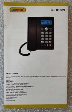 Telefono Fisso Con Cavo Da Scrivania Funzione Di Richiamata Ufficio Casa Q-dh389 Elettronica/Telefonia fissa e accessori/Telefoni analogici Trade Shop italia - Napoli, Commerciovirtuoso.it