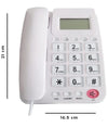 Telefono Fisso Con Tasti Grandi Per Casa Hotel Display Calcolatrice Fo-85011 Cid
