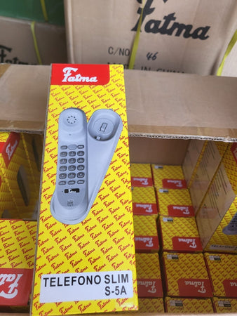 TELEFONO SLIM CON CAVO PER CASA, ALBERGO, HOTEL UFFICIO COLORE BIANCO NERO