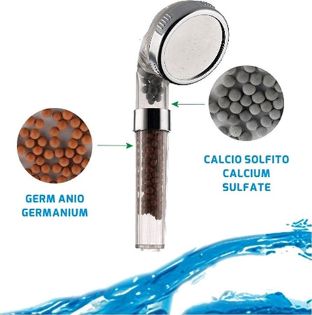 TELEFONO SOFFIONE PER DOCCIA DOCCETTA DEPURATORE IONIZZANTE CON SALI MINERALI  Trade Shop italia - Napoli, Commerciovirtuoso.it
