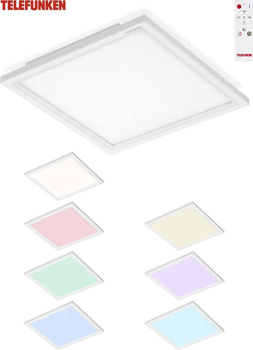 TELEFUNKEN---PANNELLO-LED-BIANCO-21-watt-1800-lumen-4000K-29,5x29,5x5CM-CON-TELECOMANDO