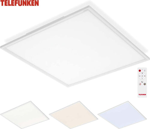 TELEFUNKEN---PANNELLO-LED-BIANCO-36-watt-3600-lumen-62x62x5CM-CON-TELECOMANDO