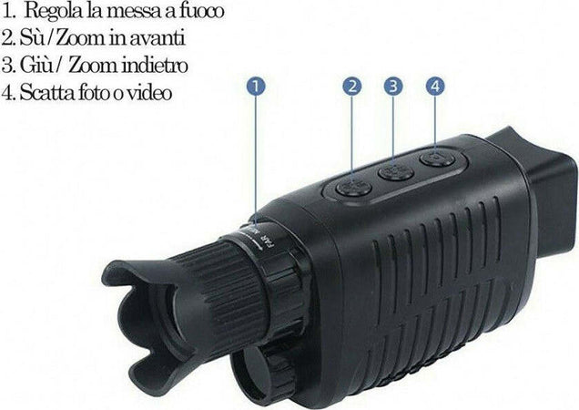 Telescopio Per Fotocamera Digitale Monoculare Infrarossi Visione Notturna Q-wy8 Elettronica/Foto e videocamere/Binocoli telescopi e ottica/Monocoli Trade Shop italia - Napoli, Commerciovirtuoso.it