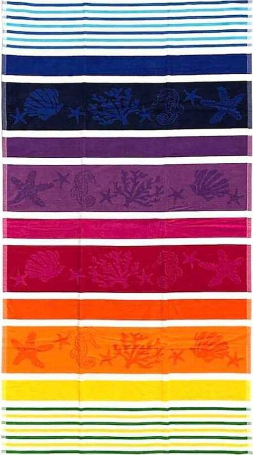 Teli Mare In Spugna Di Cotone 90x165 Righe Orizzontali Varie Fantasie Multicolor Casa e cucina/Tessili per la casa/Biancheria da bagno/Asciugamani/Teli mare La Bottega del Risparmio - Bari, Commerciovirtuoso.it