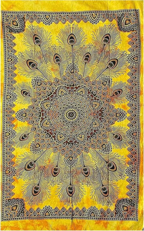 Telo Arredo Copri tutto Cotone 140x230cm Fantasia Piume Made in Italy Colorato Lenzuolo Copri Divano Casa e cucina/Tessili per la casa/Fodere/Fodere copridivano La Bottega del Risparmio - Bari, Commerciovirtuoso.it