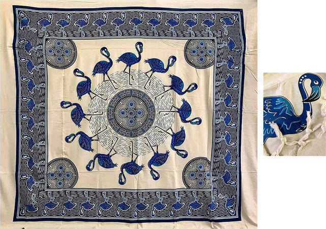 Telo Arredo Copritutto Telo Mare Misura 210x240 Fantasia Grande Fenicottero Cotone 100% Con Frange Vari Colori Casa e cucina/Tessili per la casa/Biancheria da bagno/Asciugamani/Teli mare La Bottega del Risparmio - Bari, Commerciovirtuoso.it