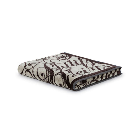 Philipp Plein Telo Bagno Script Moderno in Spugna