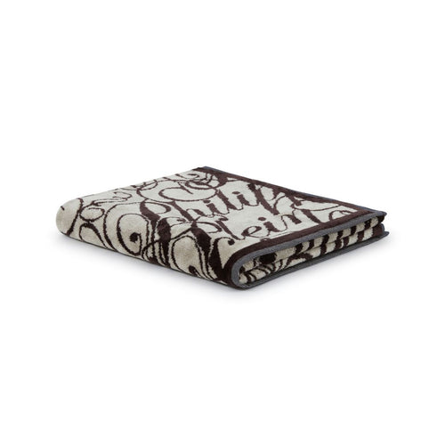 Philipp Plein Telo Bagno Script Moderno in Spugna