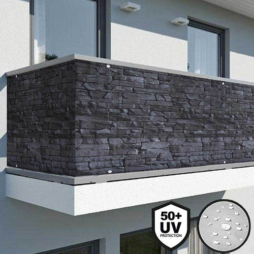 Telo-Copertura-Frangivista-Frangivento-Ringhiera-Protezione-Balcone-Pietra-Grigi