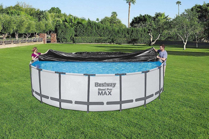 Telo Di Copertura Pvc Per Piscina Fuori Terra Da 549 Cm Con Fori Drenaggio 58039 Fai da te/Ferramenta/Teloni e imbracature/Teloni Trade Shop italia - Napoli, Commerciovirtuoso.it