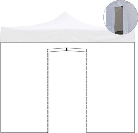 Telo di ricambio laterale per Gazebo pieghevole apertura a fisarmonica in tessuto Oxford 600D Bianco Giardino e giardinaggio/Arredamento da giardino e accessori/Ombrelloni tende e tettucci parasole/Gazebo Decor Space - Altamura, Commerciovirtuoso.it