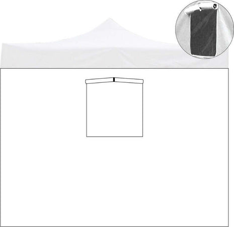 Telo di ricambio laterale per Gazebo pieghevole apertura a fisarmonica in tessuto Oxford 600D Bianco Giardino e giardinaggio/Arredamento da giardino e accessori/Ombrelloni tende e tettucci parasole/Gazebo Decor Space - Altamura, Commerciovirtuoso.it