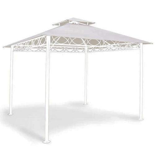 Telo di ricambio universale per gazebo con Air vent copertura Ecrù 180 gr