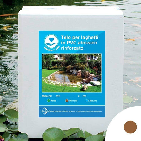 Telo Laghetto in Pvc Rinforzato Marrone Metri 4 x 5 Garanzia 15 anni Giardino e giardinaggio/Decorazioni per il giardino/Stagni e giardini acquatici/Basi e guarnizioni/Rivestimenti isolanti Ogomondo - Martina Franca, Commerciovirtuoso.it