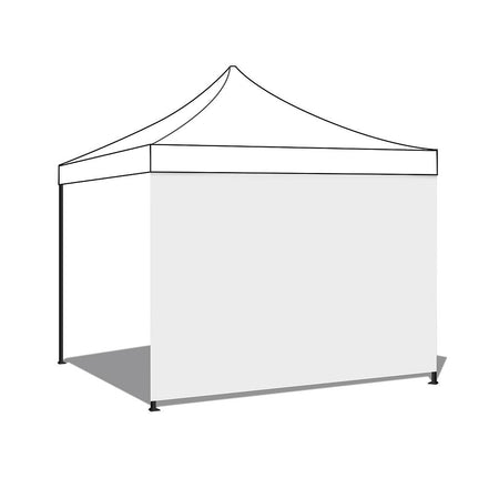 Telo di ricambio laterale per Gazebo pieghevole apertura a fisarmonica in tessuto Oxford 600D Bianco