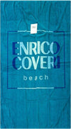 Telo mare enrico coveri spugna jaquard 100% puro cotone misura 90×165 cm con logo stampato per la piscina la palestra Casa e cucina/Tessili per la casa/Biancheria da bagno/Asciugamani/Teli mare Puleo Casa - Palermo, Commerciovirtuoso.it