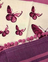 Telo-mare-Fouta-Singolo-con-Righe-e-Farfalle