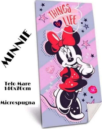 Telo Mare In Cotone 140*70 Asciugamano Mare Minnie Mouse + Sacca In Omaggio Casa e cucina/Tessili per la casa/Biancheria da bagno/Asciugamani/Teli mare Trade Shop italia - Napoli, Commerciovirtuoso.it