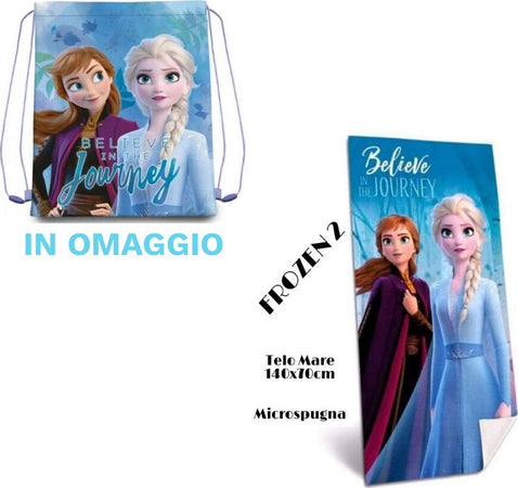 Telo Mare In Cotone Frozen 2 + Sacca In Omaggio Asciugamano Per Mare Piscina Casa e cucina/Tessili per la casa/Biancheria da bagno/Asciugamani/Teli mare Trade Shop italia - Napoli, Commerciovirtuoso.it