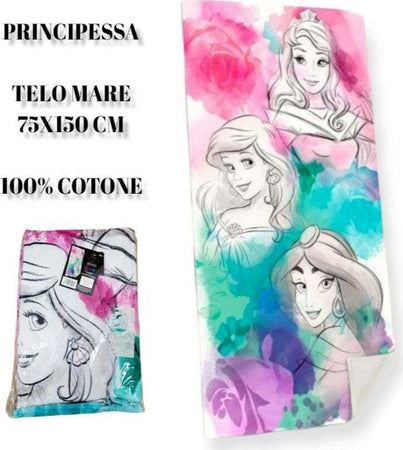 Telo Mare In Cotone Principesse Disney Asciugamano Mare Piscina Ariel Jasmine Casa e cucina/Tessili per la casa/Biancheria da bagno/Asciugamani/Teli mare Trade Shop italia - Napoli, Commerciovirtuoso.it