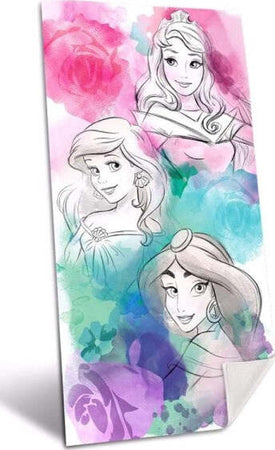 Telo-Mare-In-Cotone-Principesse-Disney-Asciugamano-Mare-Piscina-Ariel-Jasmine